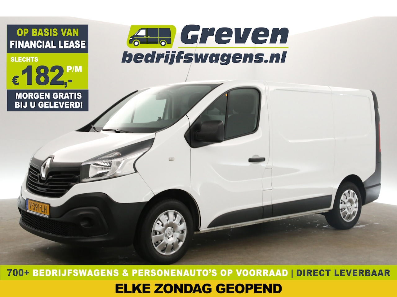 Renault Trafic - 1.6 dCi T29 L1H1 Airco Cruise Navigatie PDC Elektrpakket - AutoWereld.nl