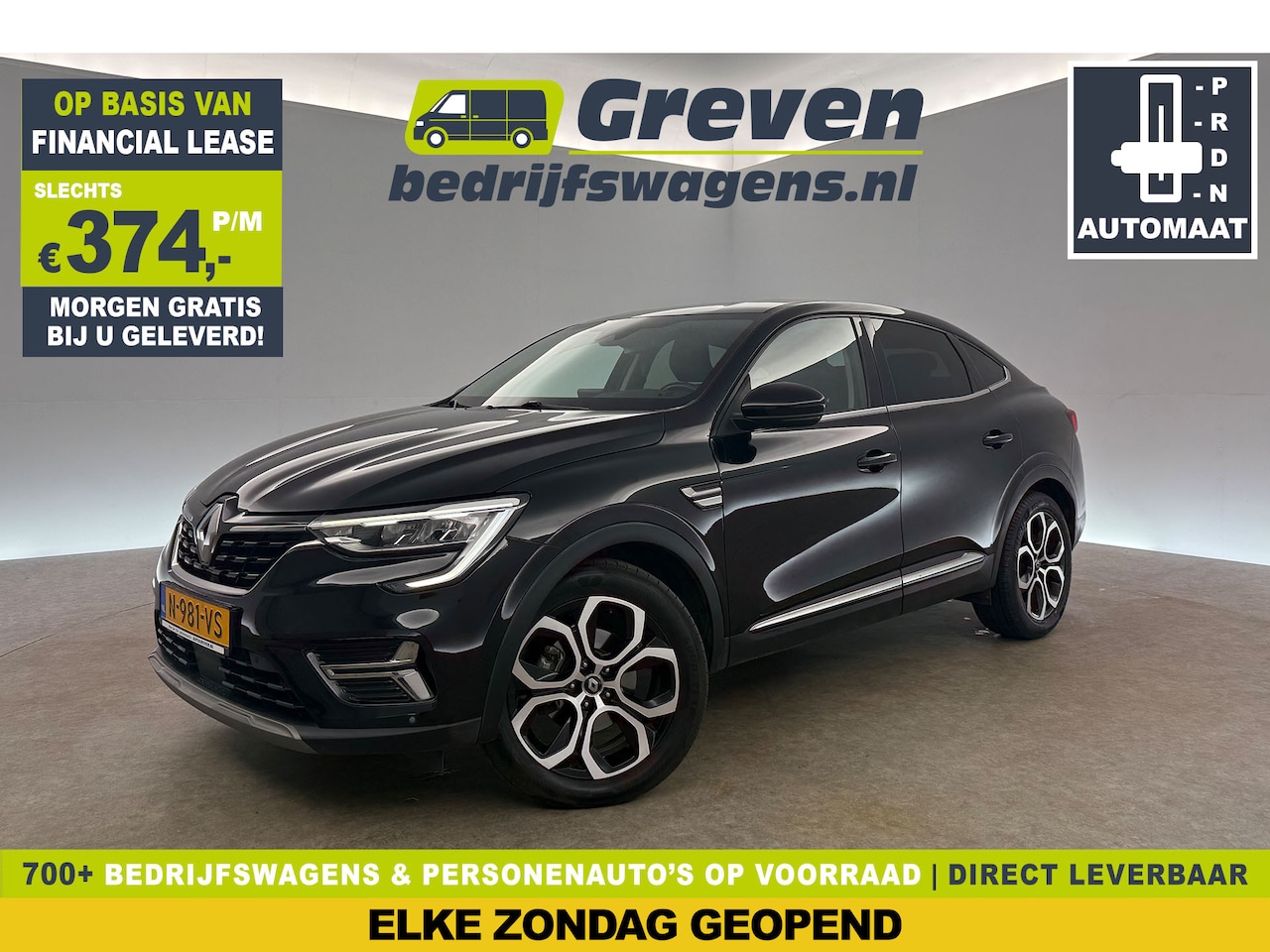 Renault Arkana - 1.6 E-Tech Hybrid Intens Automaat Camera Clima Carplay Trekhaak Virtual LED Cruise Navi PD - AutoWereld.nl