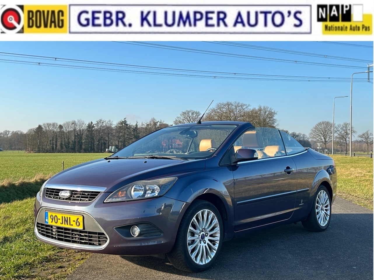 Ford Focus Coupé-Cabriolet - 1.6 Titanium Leer, Navi, Cruise, ECC, 3e Eigenaar - AutoWereld.nl