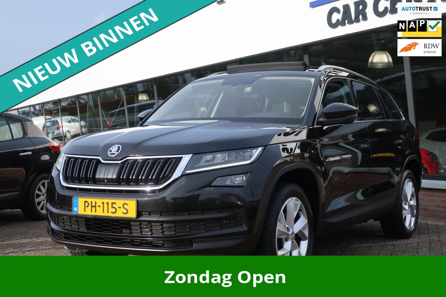 Skoda Kodiaq - 1.4 TSI ACT Style Business 2e EIG_LED_LEDER_GR-NAVI_PANO_19-INCH - AutoWereld.nl