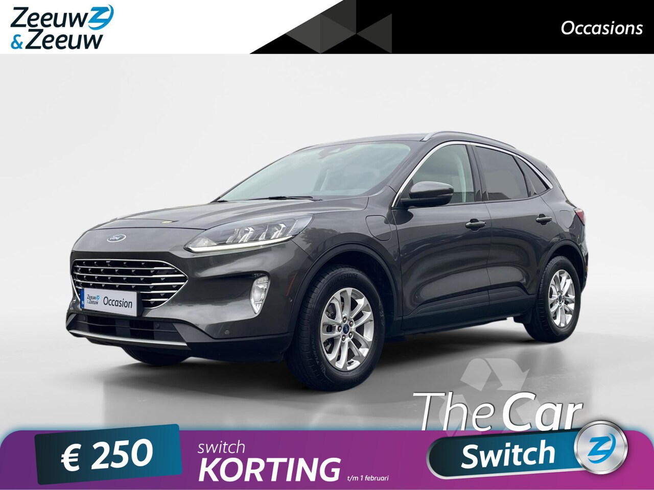 Ford Kuga - 2.5 PHEV Titanium | Dealer onderhouden | Automaat | Navigatie | Apple carplay  & Android a - AutoWereld.nl