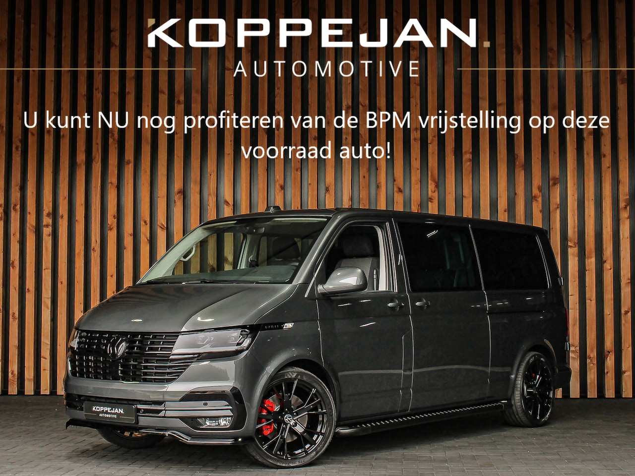 Volkswagen Transporter - 2.0 TDI 204PK DSG Bulli Dubbele Cabine | BPM VRIJ! | 2X SCHUIFDEUR MET SLUITHULP | ACC | S - AutoWereld.nl