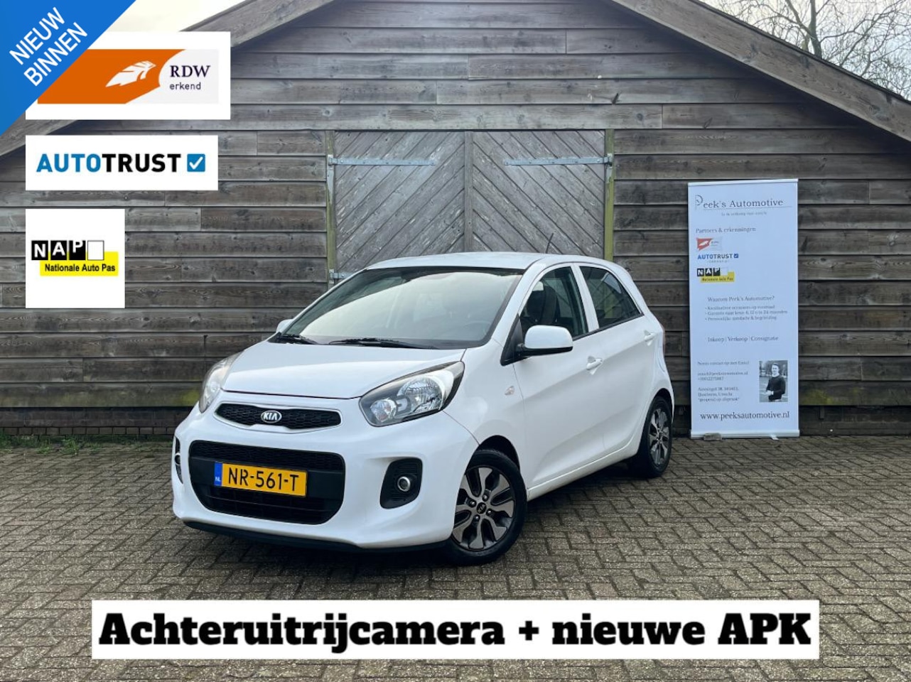 Kia Picanto - 1.0 CVVT EconomyPlusLine /Airco/Cruise/Navi/Camera/NweAPK/Leuk!! - AutoWereld.nl