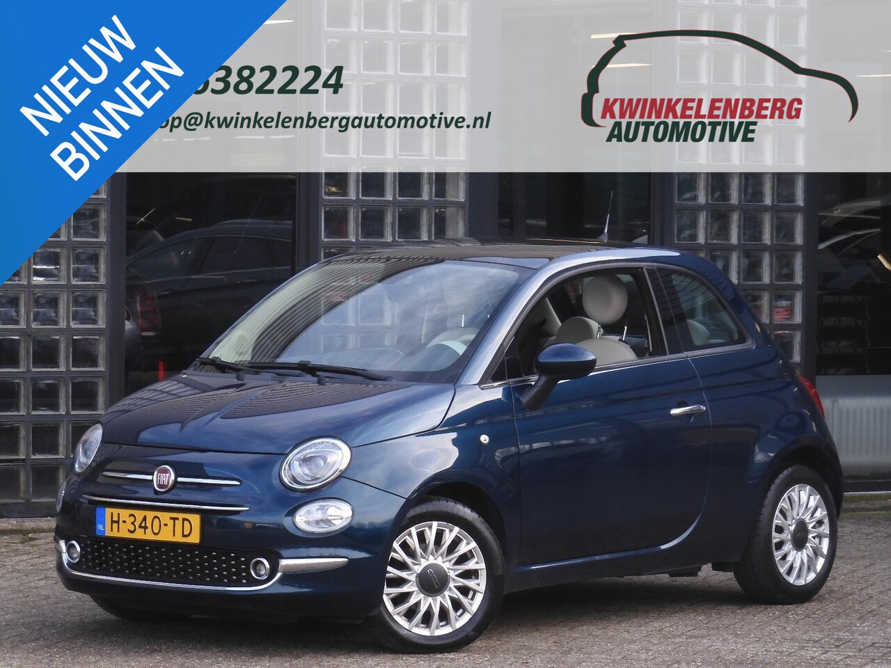 Fiat 500 - TWINAIR 85PK LOUNGE/ PDC ACHTER/ NAVIGATIE/ PANORAMADAK - AutoWereld.nl