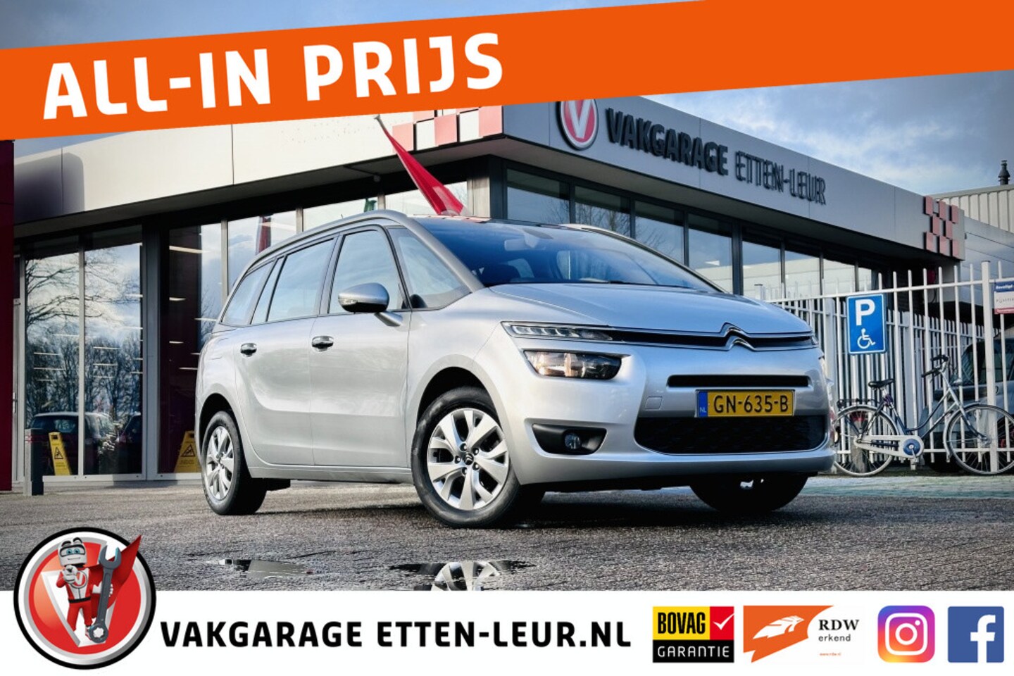 Citroën Grand C4 Picasso - 1.2 Business 7 persoons / CLIMA / PARKEERSENSOREN / CRUISE - AutoWereld.nl