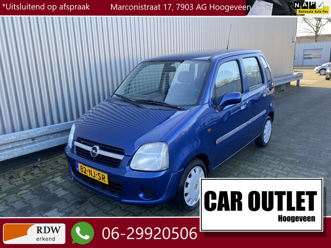 Opel Agila - 1.2-16V Enjoy INRUILKOOPJE! met Sony Audiosysteem & APK t/m Dec. '25 - AutoWereld.nl