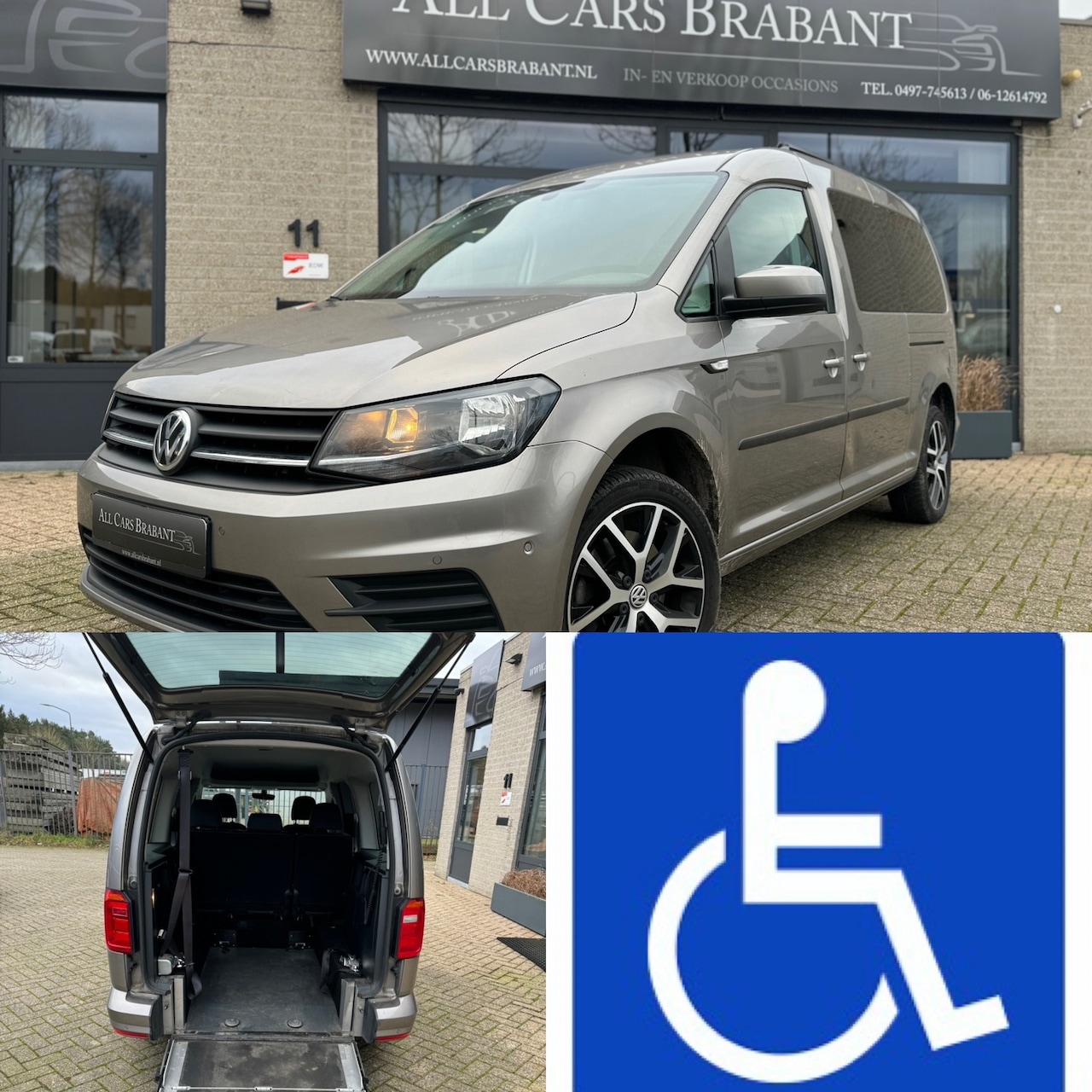 Volkswagen Caddy Maxi - 1.4 TSI Rolstoelauto / luchtvering /5+1/ navigatie - AutoWereld.nl