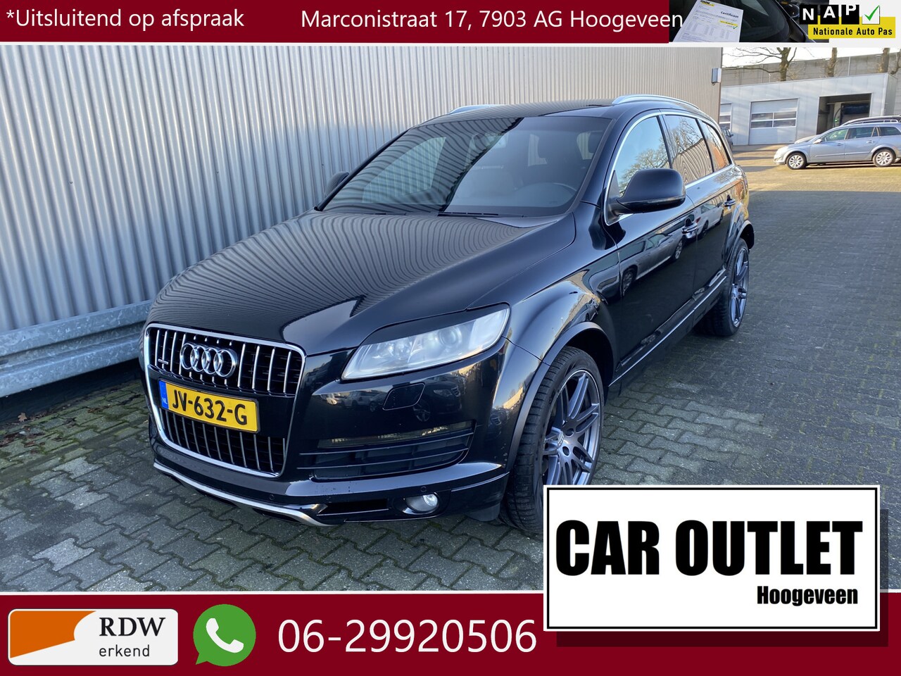 Audi Q7 - 4.2 FSI quattro Pro Line+ 5+2 178Dkm. AUTOMAAT, Leer/Alc. Vol opties! nw. APK – Inruil Mog - AutoWereld.nl