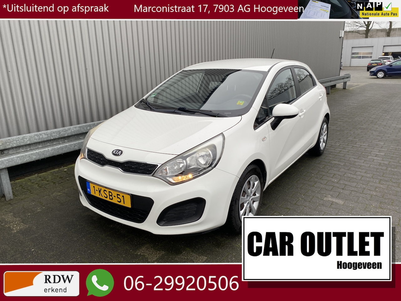 Kia Rio - 1.2 CVVT Comfort Pack 175Dkm NAP Navi, Airco – Inruil Mogelijk – - AutoWereld.nl