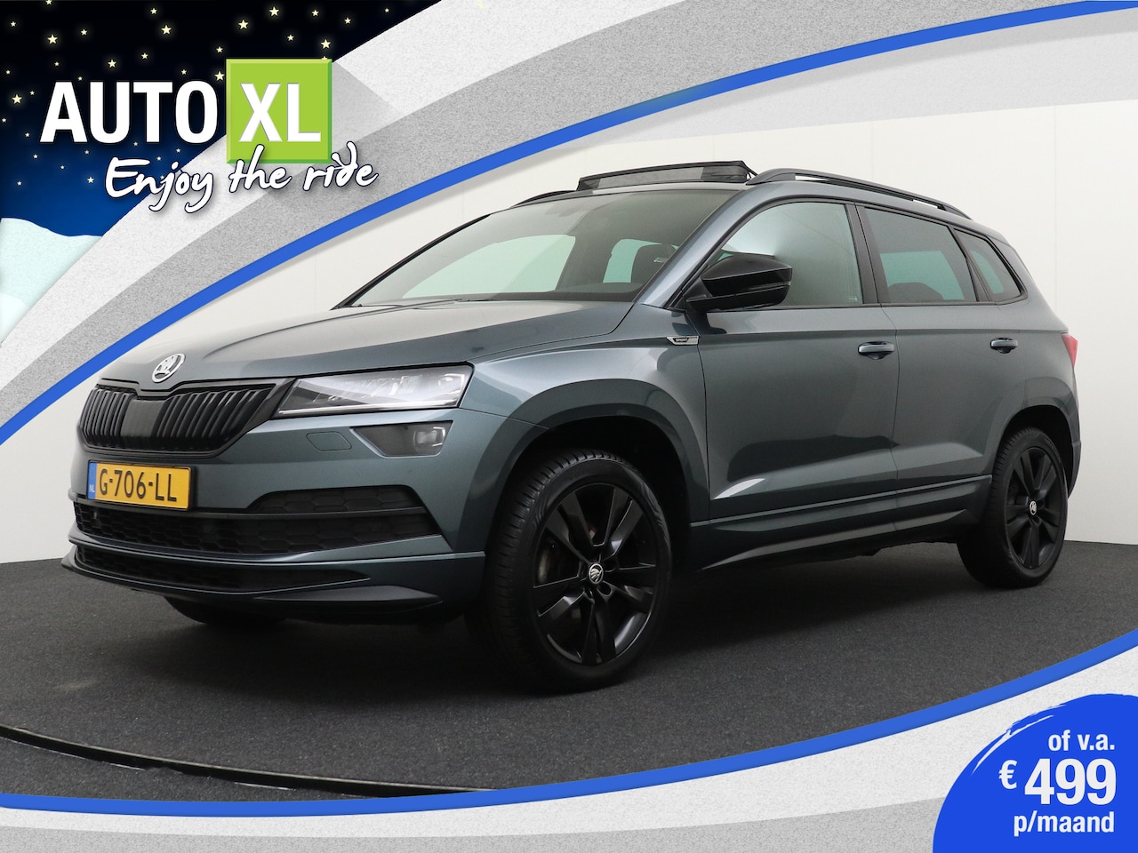 Skoda Karoq - 1.5 TSI 150 PK ACT Sportline Pano-dak Digi. Dash. Canton - AutoWereld.nl