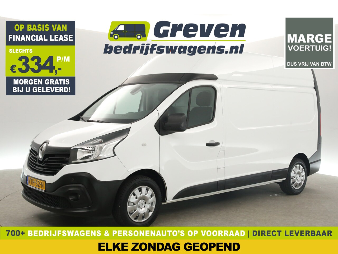 Renault Trafic - 1.6 dCi T29 L2H2 | MARGE! | Airco Parkeersensoren Elektrpakket Stoelverwarming Schuifdeur - AutoWereld.nl