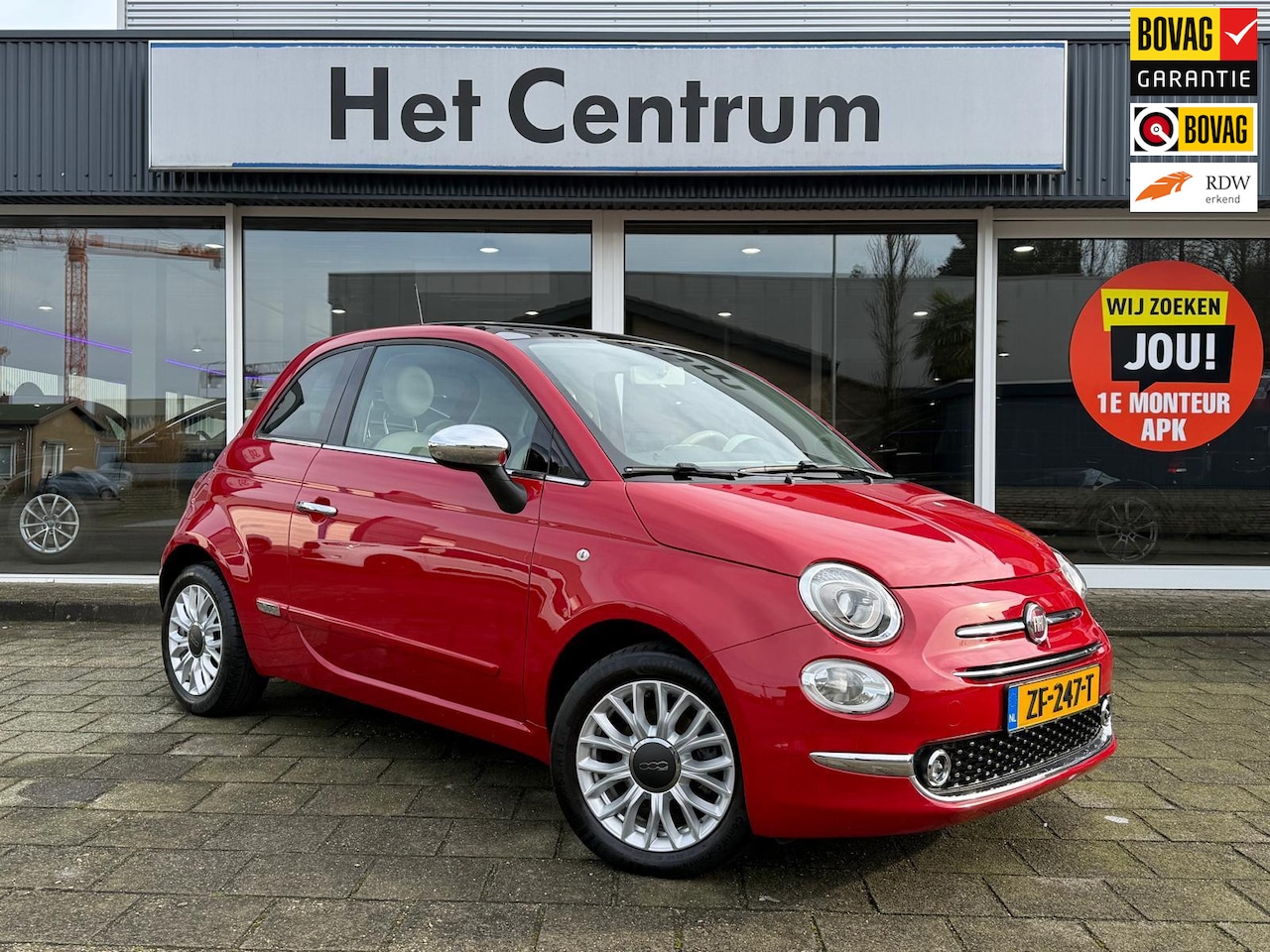 Fiat 500 - 1.2 Lounge Panorama - PDC - Airco - Bluetooth - AutoWereld.nl