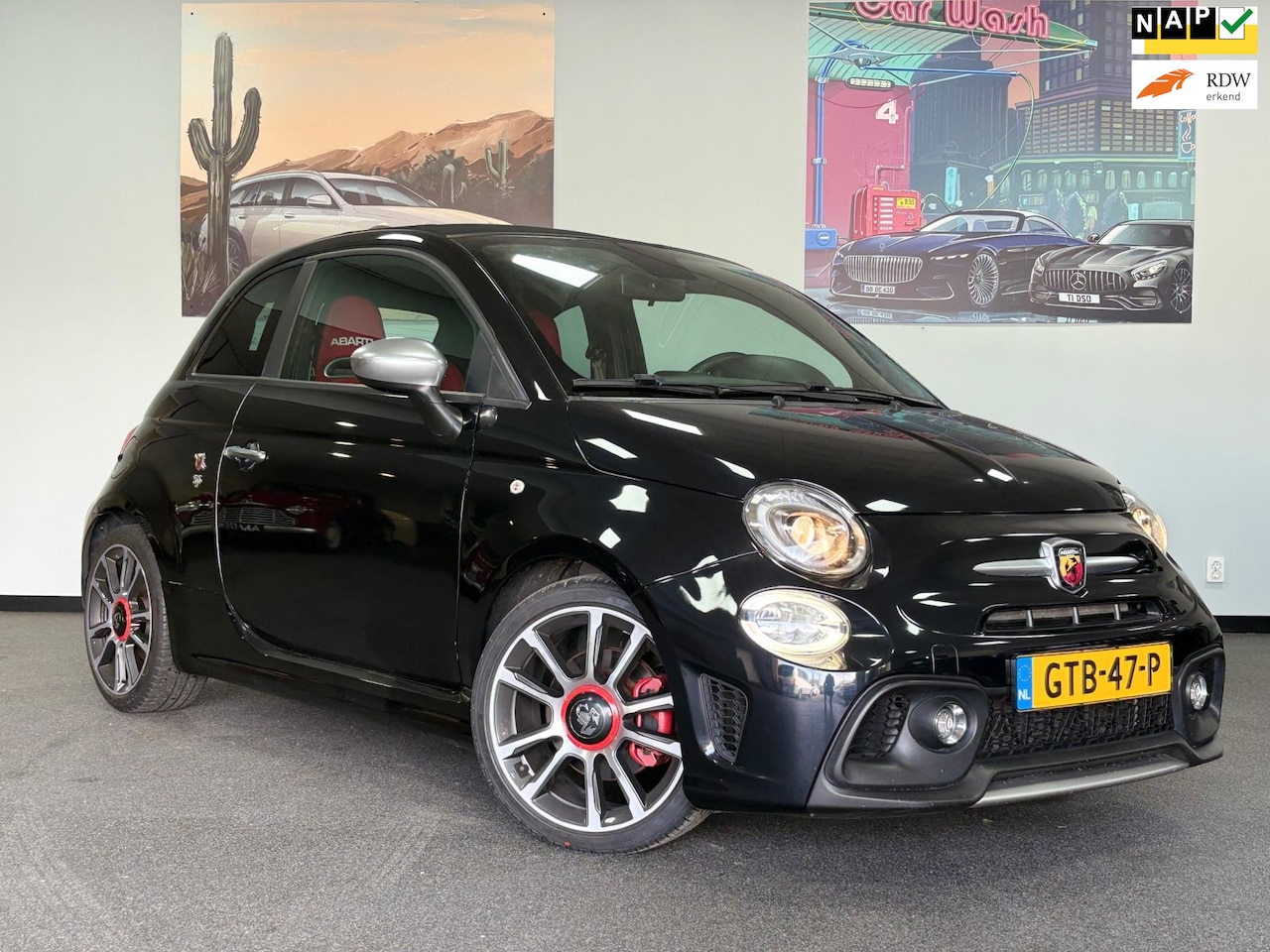 Fiat 500 C - 1.4 T-Jet Abarth 595 Turismo | Leder Sportstoelen | 17” LMV | - AutoWereld.nl