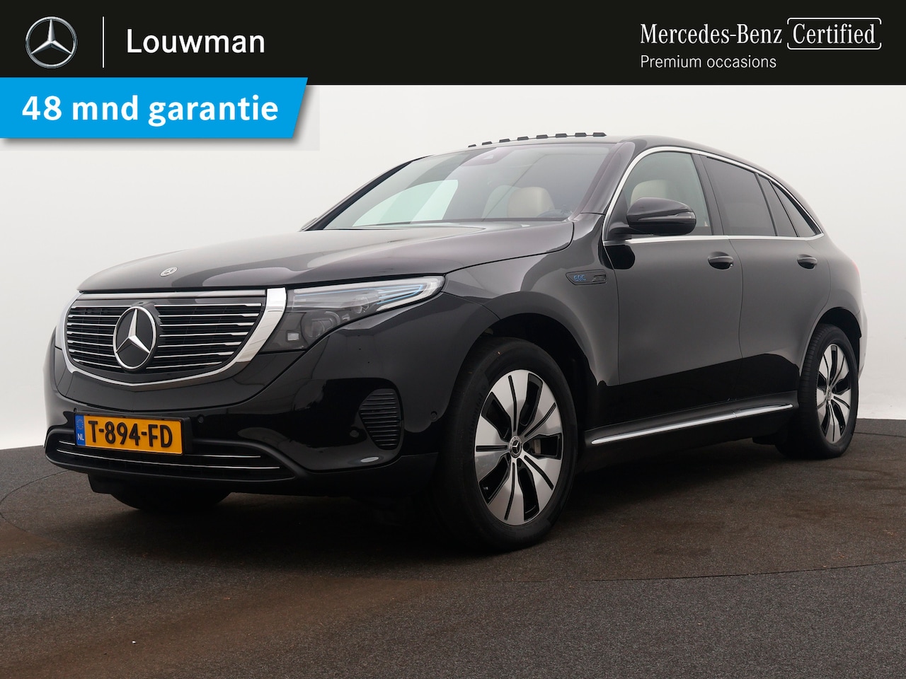 Mercedes-Benz EQC - 400 4MATIC Premium 80 kWh | Schuif/kanteldak | Beige leder interieur | Alarm klasse 3 | Na - AutoWereld.nl