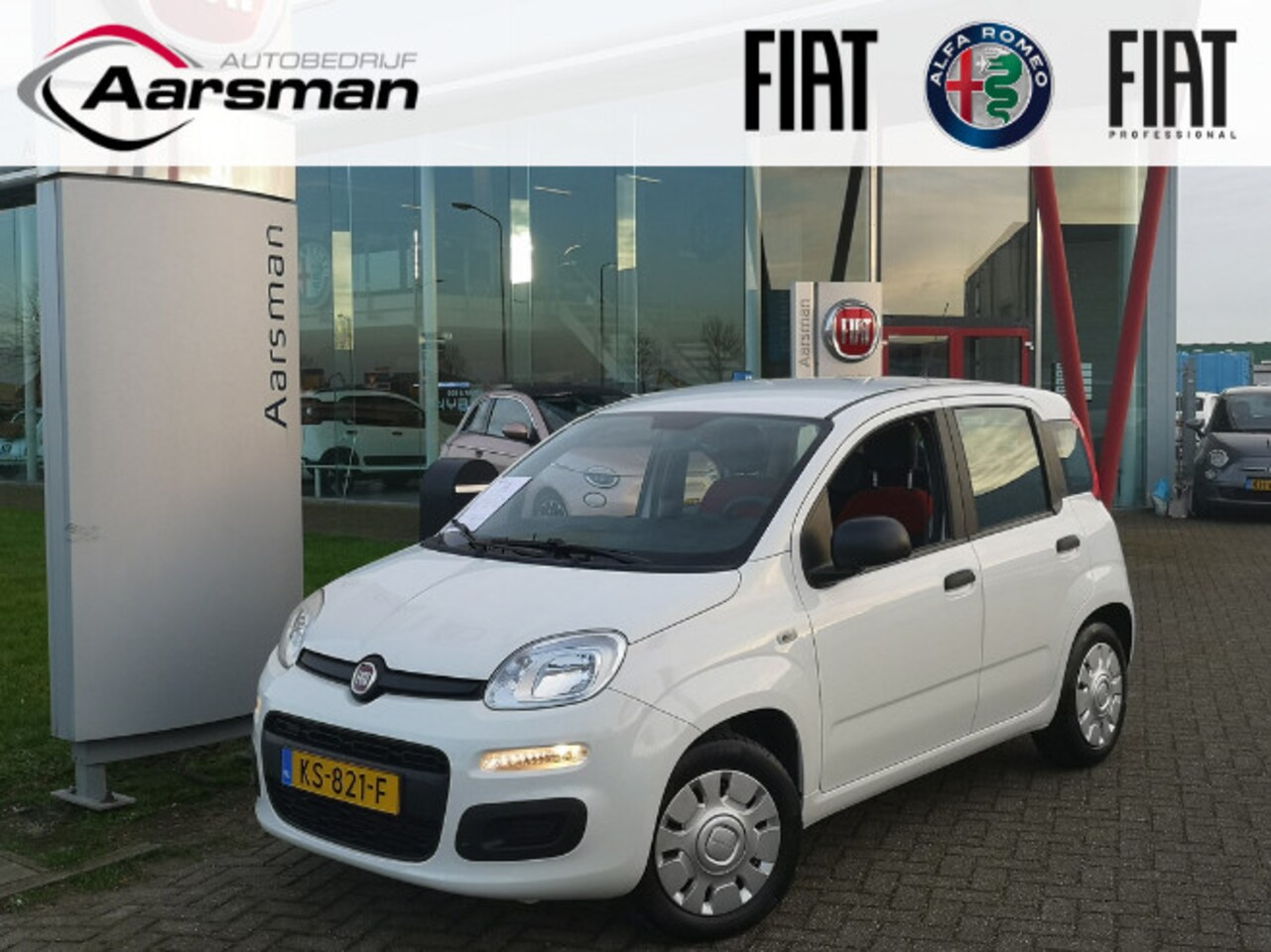 Fiat Panda - 1.2 Popstar| Airco | Lage km stand - AutoWereld.nl