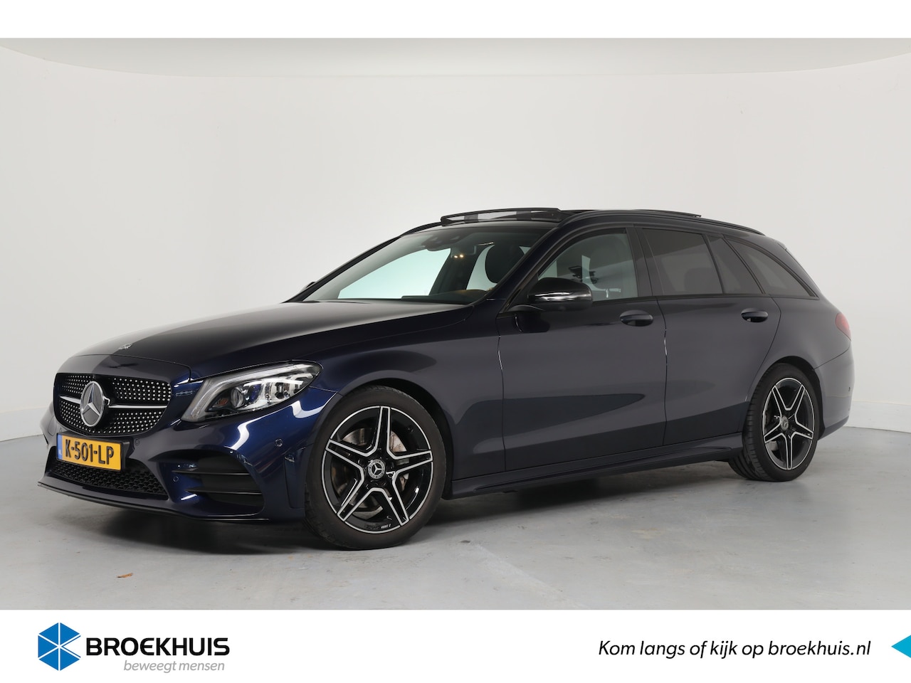 Mercedes-Benz C-klasse Estate - 180 Business Solution AMG | Panoramadak | Martix Led | 360 Camera | Leder/Alcantara | Stoe - AutoWereld.nl