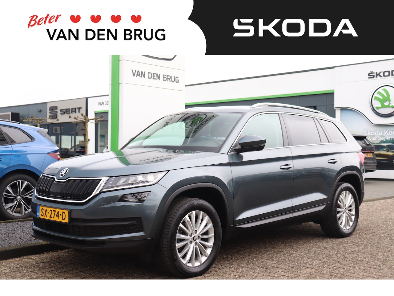 Skoda Kodiaq - 1.4 TSI 125pk Ambition Business | Trekhaak | Lederen bekleding | Parkeersensoren | Cruise - AutoWereld.nl