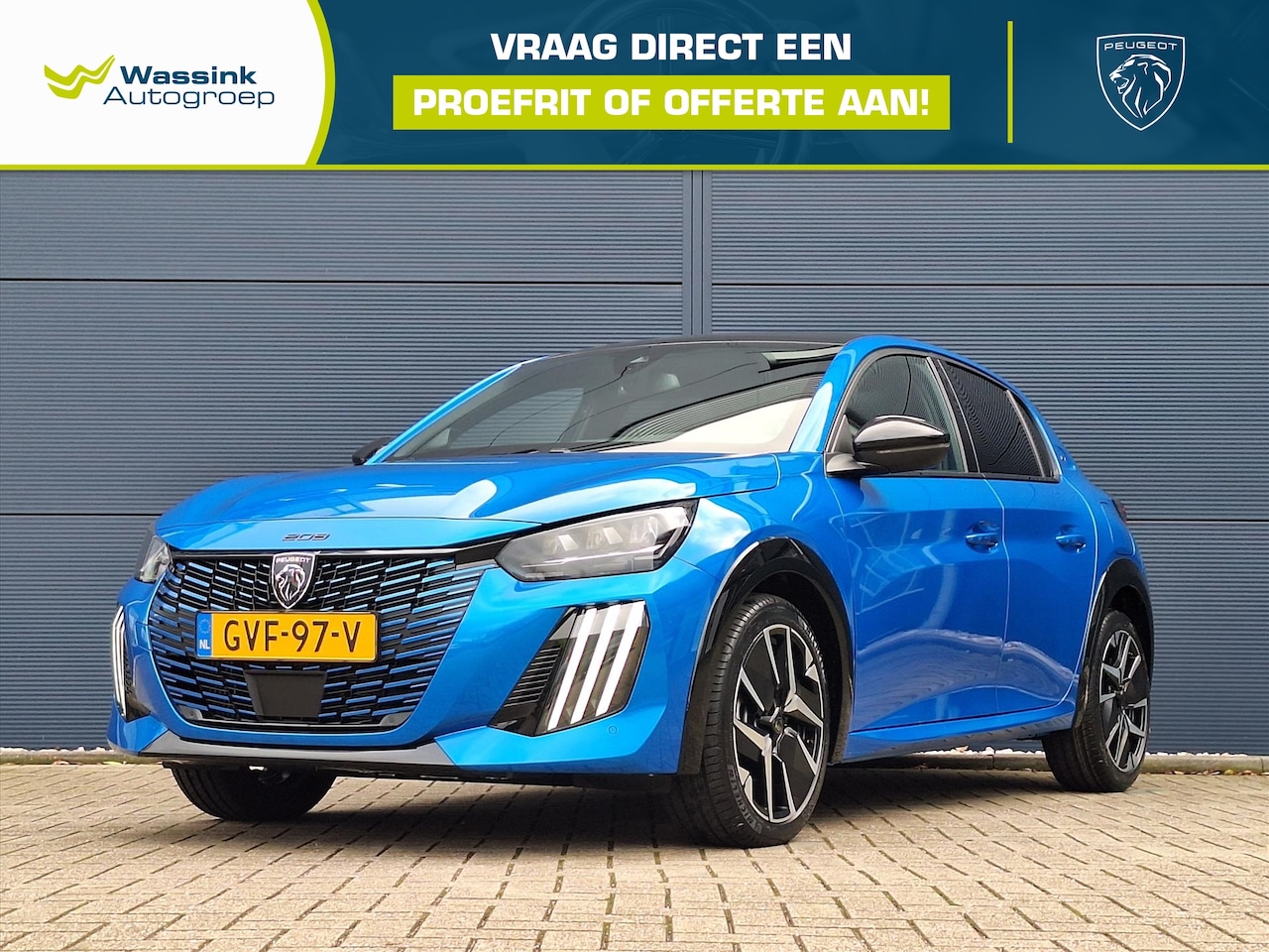 Peugeot 208 - 1.2 Hybrid 100 e-DCS6 GT | Panoramadak | 360 Camera | Adaptive Cruise Control | Stoelverwa - AutoWereld.nl