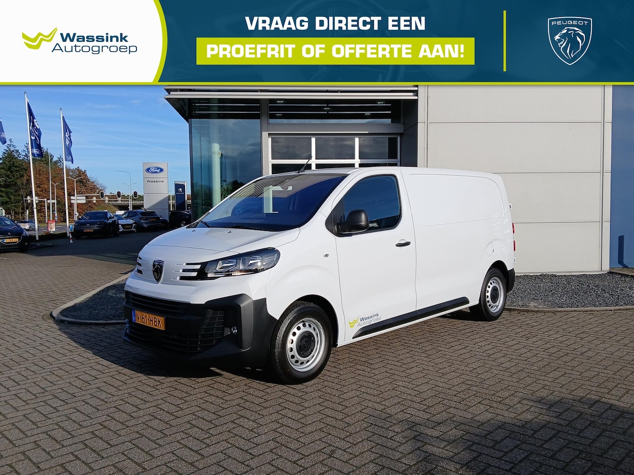 Peugeot Expert - 2.0 BlueHDi 145pk | Lengte 2 I City navigatie pack | reserve wiel | Bijrijders Bank | - AutoWereld.nl