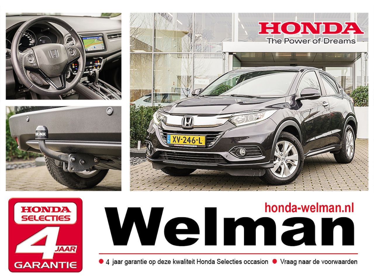 Honda HR-V - 1.5i V-TEC ELEGANCE - AUTOMAAT - TREKHAAK - ALL WEATHERS - CAMERA - AutoWereld.nl