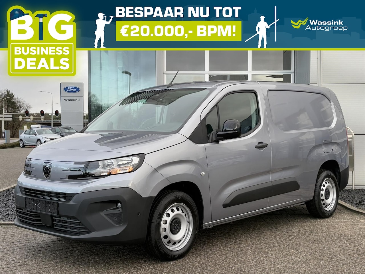 Peugeot Partner - 1.5 BlueHDi 100pk L2 | DIRECT BESCHIKBAAR! | Trekhaak | Pakket Comfort Connect | - AutoWereld.nl