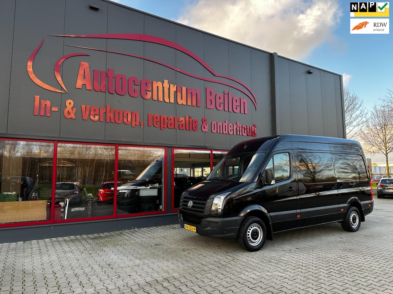 Volkswagen Crafter - 32 2.0 TDI L2H2 BM DC / Trekhaak / Clima / Cruise / Navi / Zwart / - AutoWereld.nl