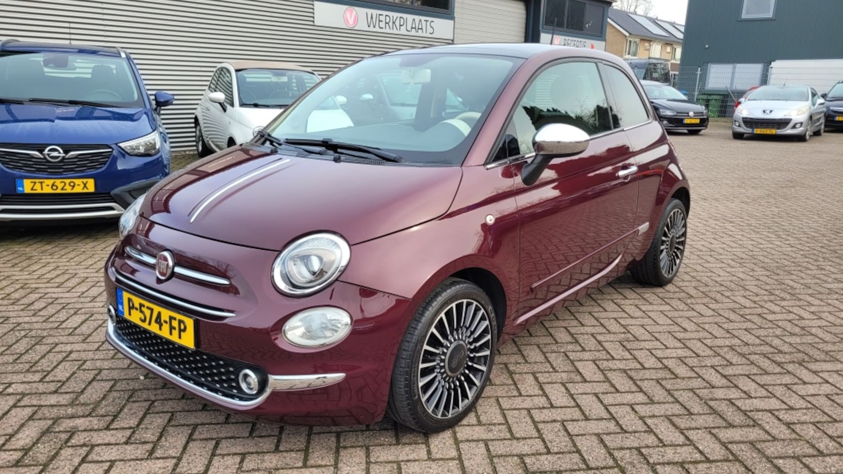 Fiat 500 - 0.9 TwinAir T Riva 105pk leder, navi, schuifdak, digitaal instru - AutoWereld.nl