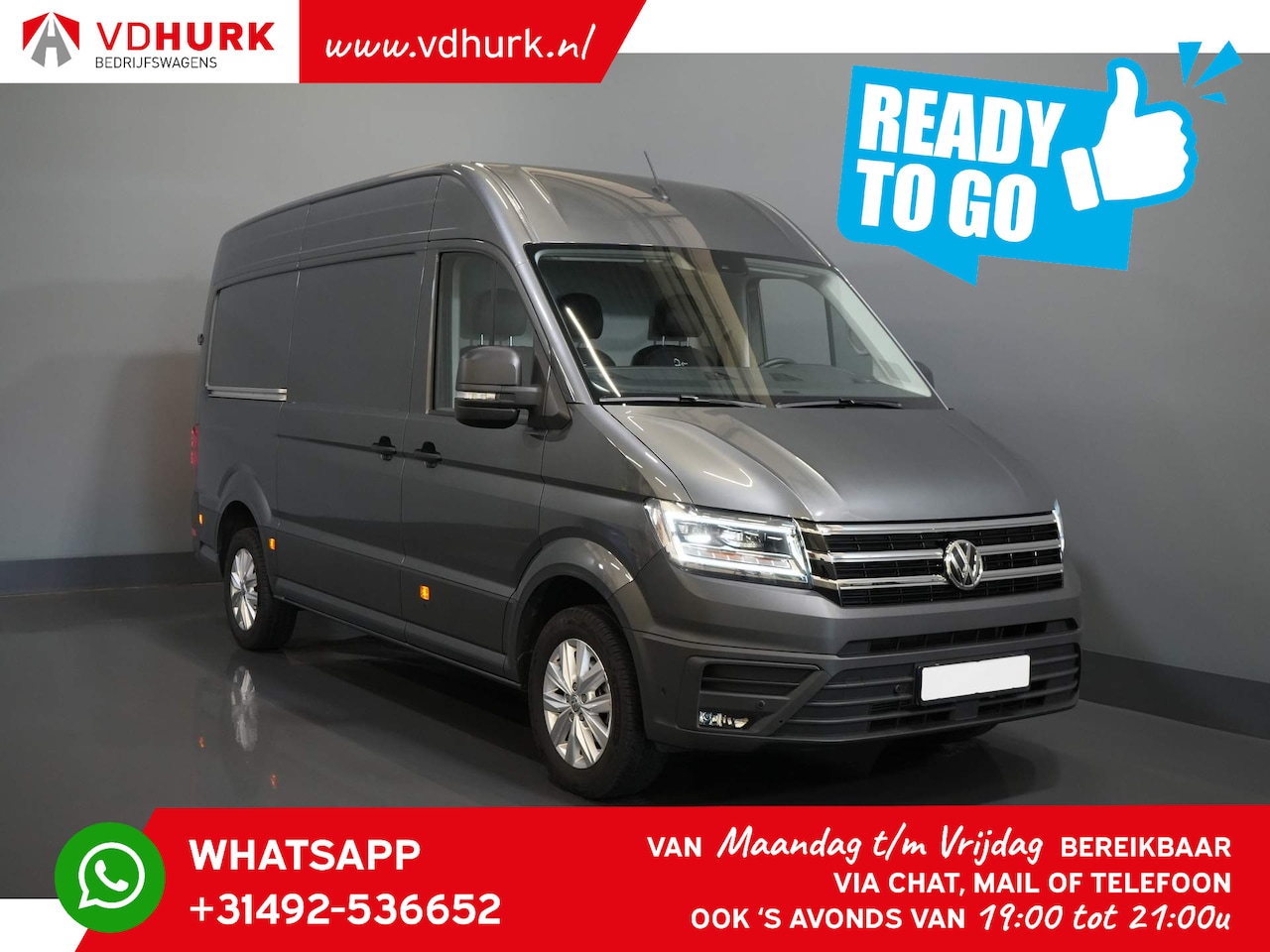 Volkswagen Crafter - 35 2.0 TDI 140pk DSG Aut. L3H3 READY2GO 75 EDITION Leder/ Adapt. Cruise/ LED/ Stuurverw./ - AutoWereld.nl