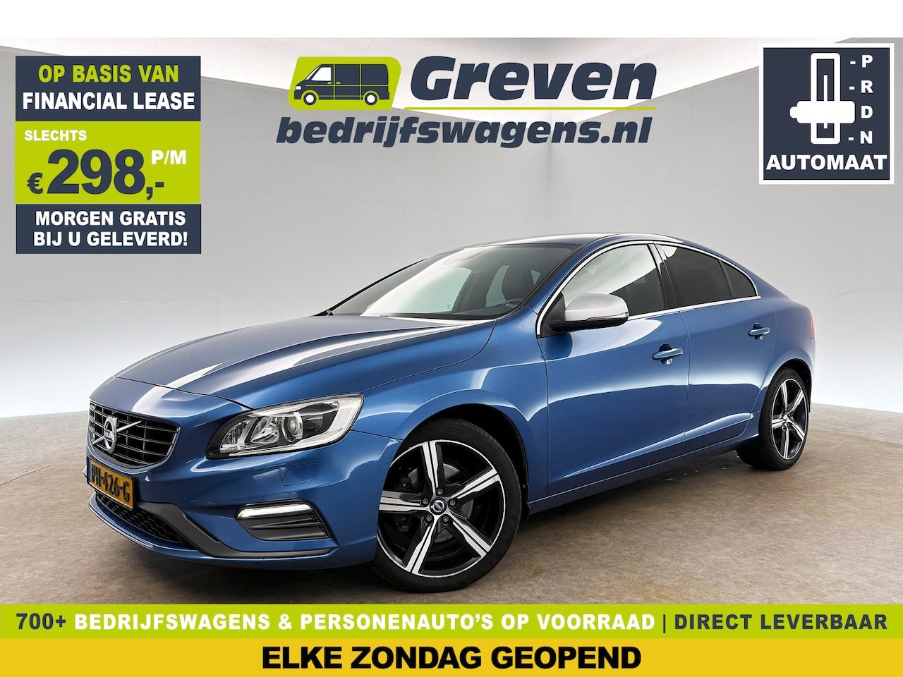 Volvo S60 - 1.5 T3 Nordic+ R-Design 153PK Automaat Clima LED Cruise Navi Stoelverwarming PDC 18''LMV - AutoWereld.nl