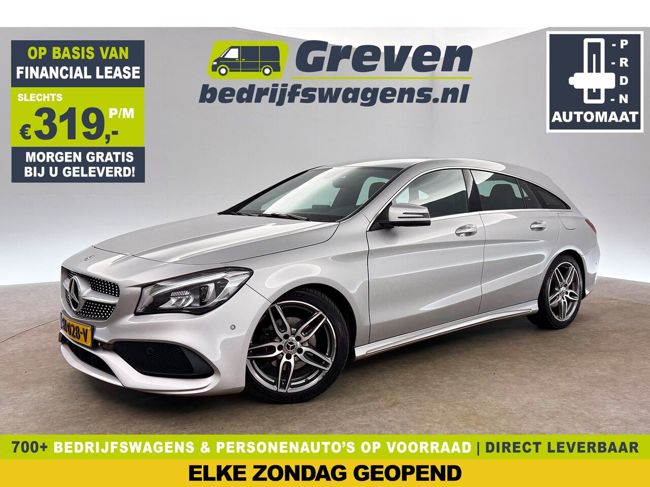 Mercedes-Benz CLA-Klasse - 180 Business Solution AMG Automaat Airco Cruise Camera Navigatie LED Stoelverwarming 18"LM - AutoWereld.nl