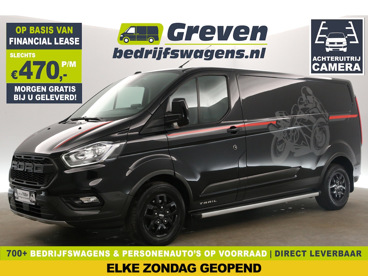 Ford Transit Custom - 2.0 EcoBlue TRAIL L2H1 | MARGE! Airco Camera Cruise Trekhaak LED Carplay Leder Navi DAB+ 3 - AutoWereld.nl