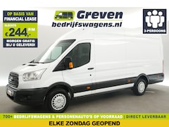 Ford Transit - 350 2.2 TDCI L4H3 | 155PK Airco LED Cruise 3 Persoons Parkeersensoren Bluetooth Schuifdeur