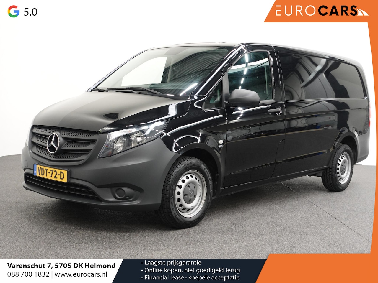 Mercedes-Benz Vito - Lang Airco Bluetooth Trekhaak Achterklep Euro6 2-Zits - AutoWereld.nl