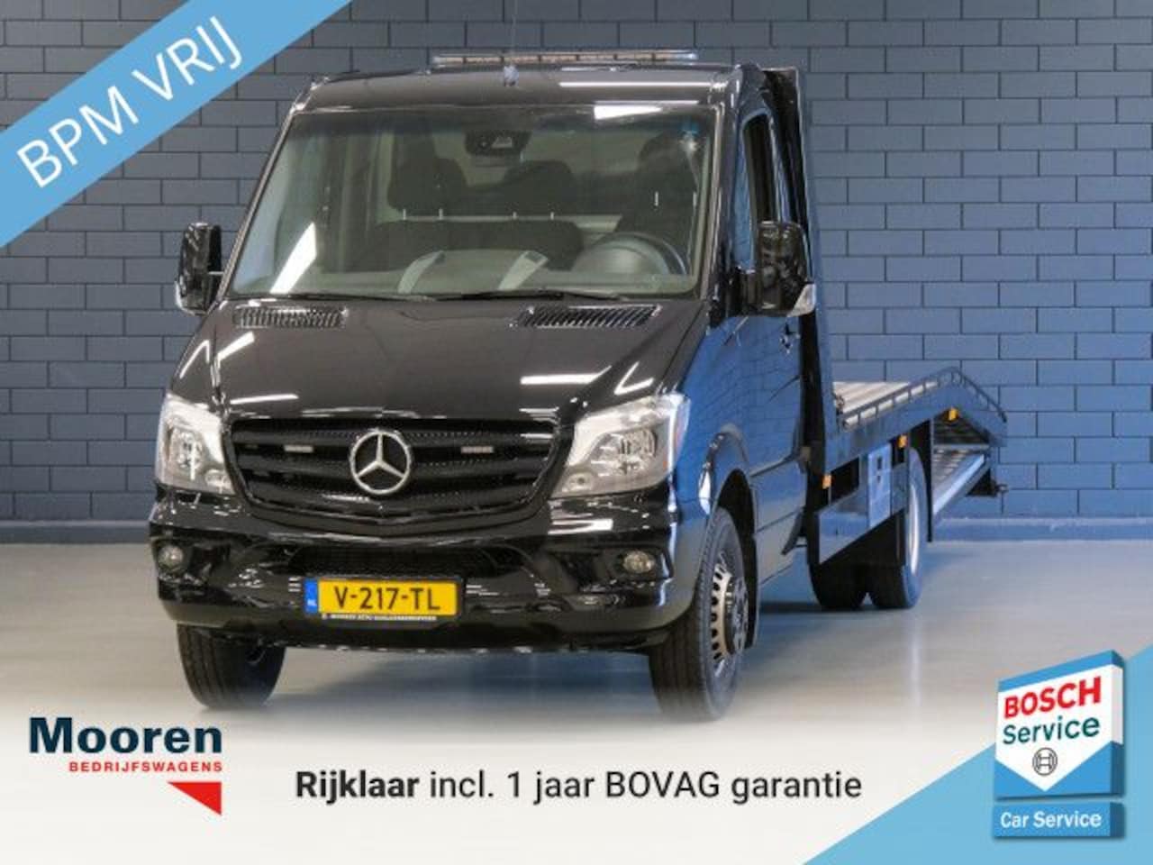 Mercedes-Benz Sprinter - 519 3.0 V6 190PK Automaat Oprijwagen / autotransporter | ZWAAILAMP | TREKHAAK | ELEKTRISCH - AutoWereld.nl