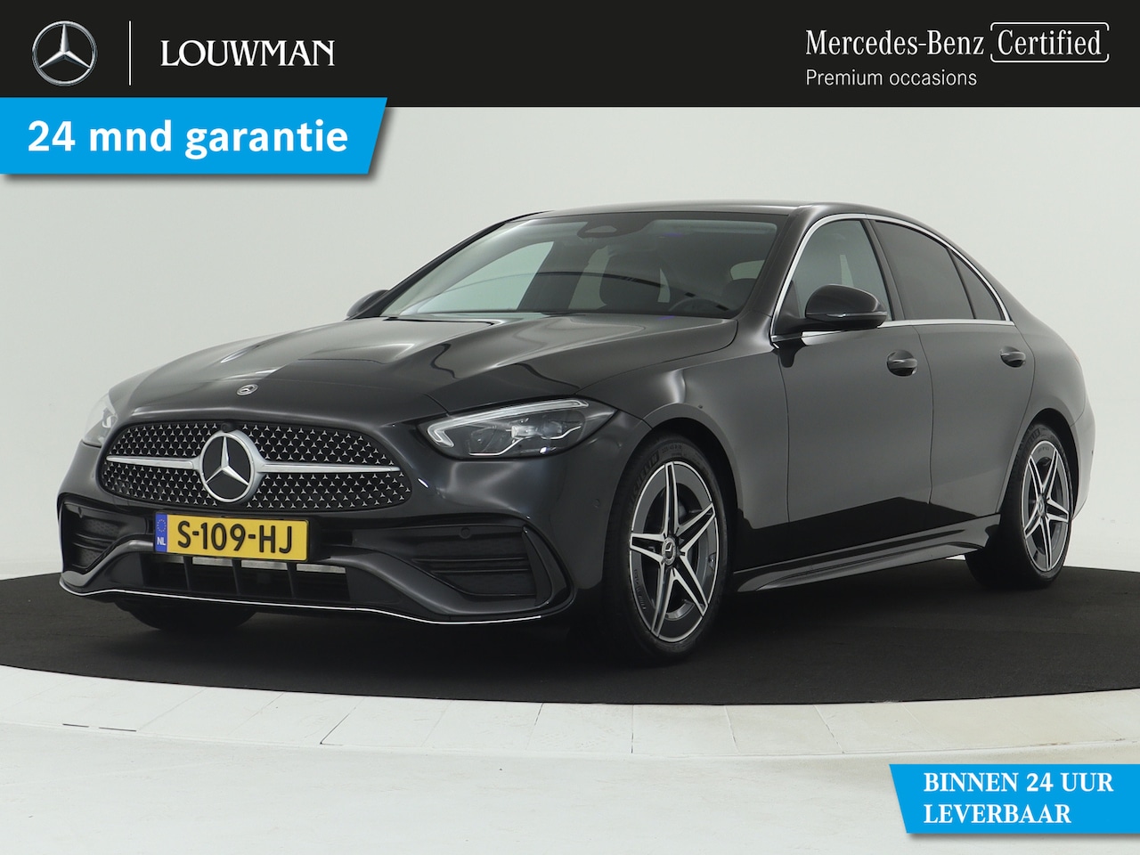 Mercedes-Benz C-klasse - 180 AMG Line | Sfeerverlichting | Stoelverwarming | Achteruitrijcamera | DAB | Inclusief 2 - AutoWereld.nl