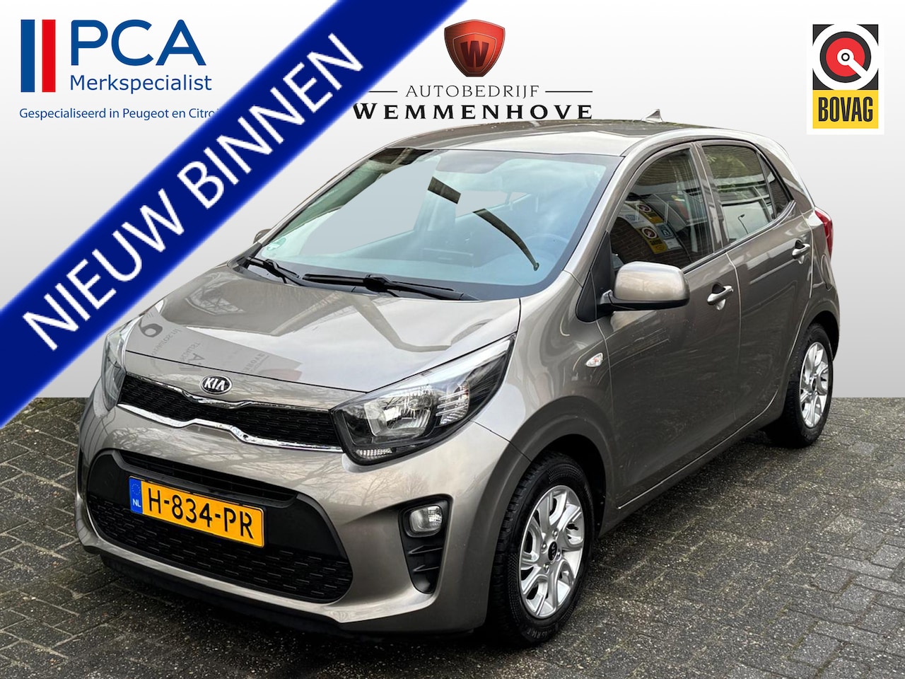 Kia Picanto - 1.0 MPi DynamicPlusLine Airco/Navi/Camera/Lichtmetalen velgen - AutoWereld.nl