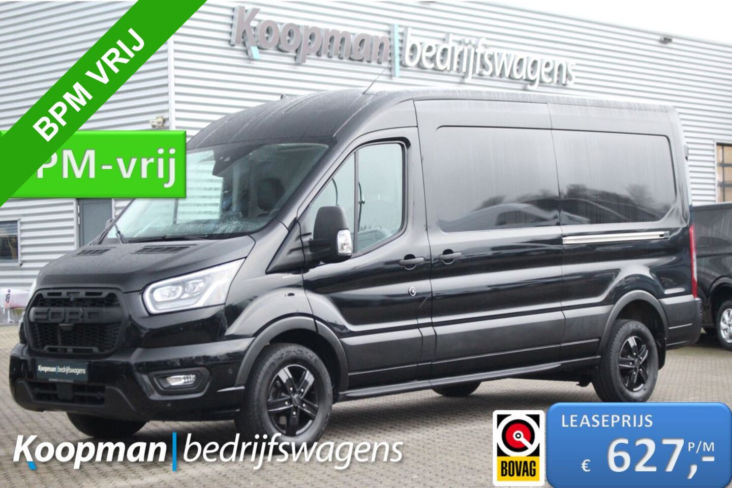 Ford Transit - 350 2.0TDCI 185pk L3H2 Limited | Automaat | L+R Zijdeur | Camera V+A | Parkeerassistent | - AutoWereld.nl