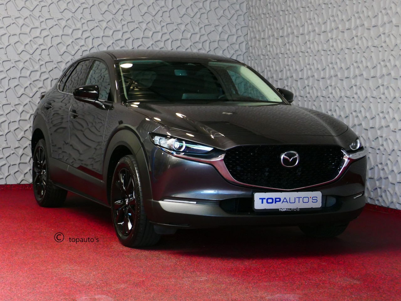 Mazda CX-30 - 2.0 E-SkyActiv-G 150 M HYBRID HOMURA STOELVERW CAMERA ELEK.KLEP BLINDSPOT HEADUP 04/2024 M - AutoWereld.nl