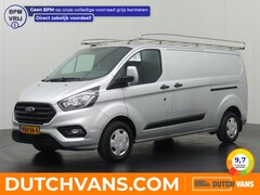 Ford Transit Custom - 2.0TDCI Lang | 2xSchuifdeur | Imperiaal | Navigatie | 3-Persoons | Airco | Cruise