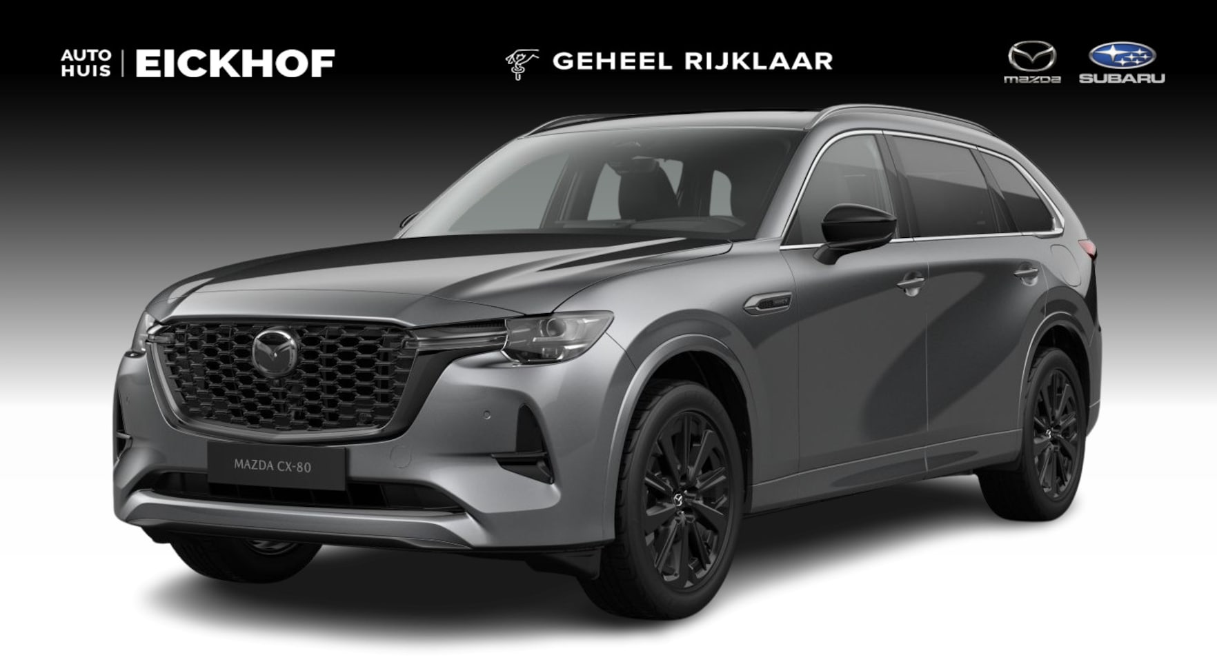 Mazda CX-80 - 2.5 e-SkyActiv PHEV Homura Plus - Diverse kleuren uit voorraad leverbaar met € 4.000,- int - AutoWereld.nl