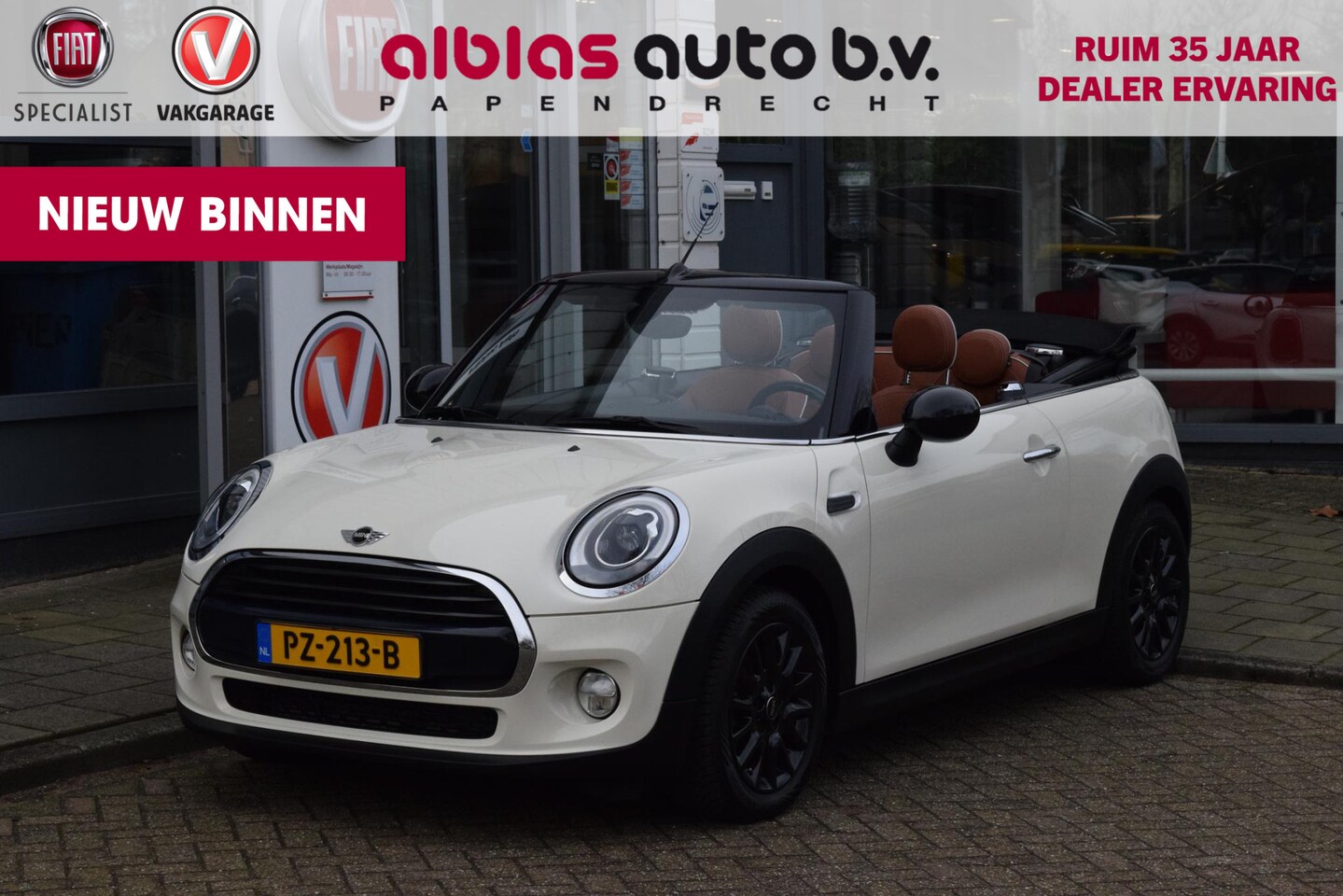 MINI Cabrio - Mini 1.5 Cooper Pepper Ser. Bus.|Leer sportst.Led| Mini Mini Cabrio 1.5 Cooper Pepper Seri - AutoWereld.nl