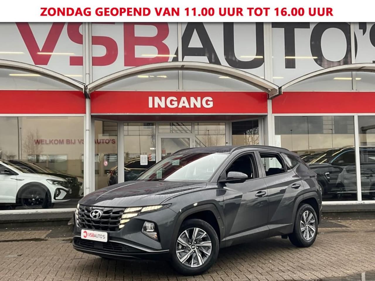 Hyundai Tucson - 1.6 TGDI MHEV AUT. LED NAVI CAMERA CARPLAY AIRCO LMV PDC - AutoWereld.nl