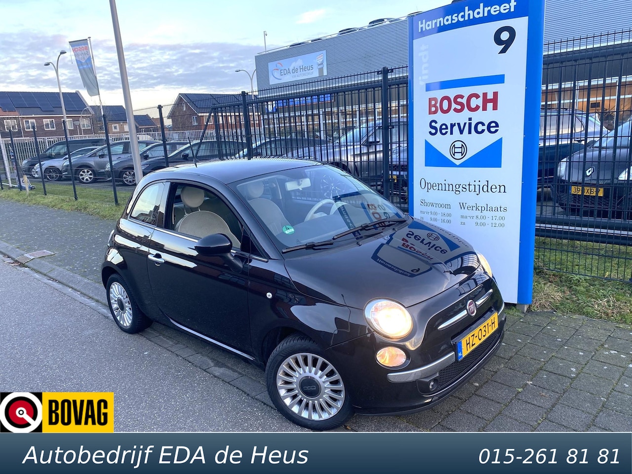 Fiat 500 - 1.2 Lounge met o.a. panoramadak, allseason, elektr. rmn, etc. - AutoWereld.nl