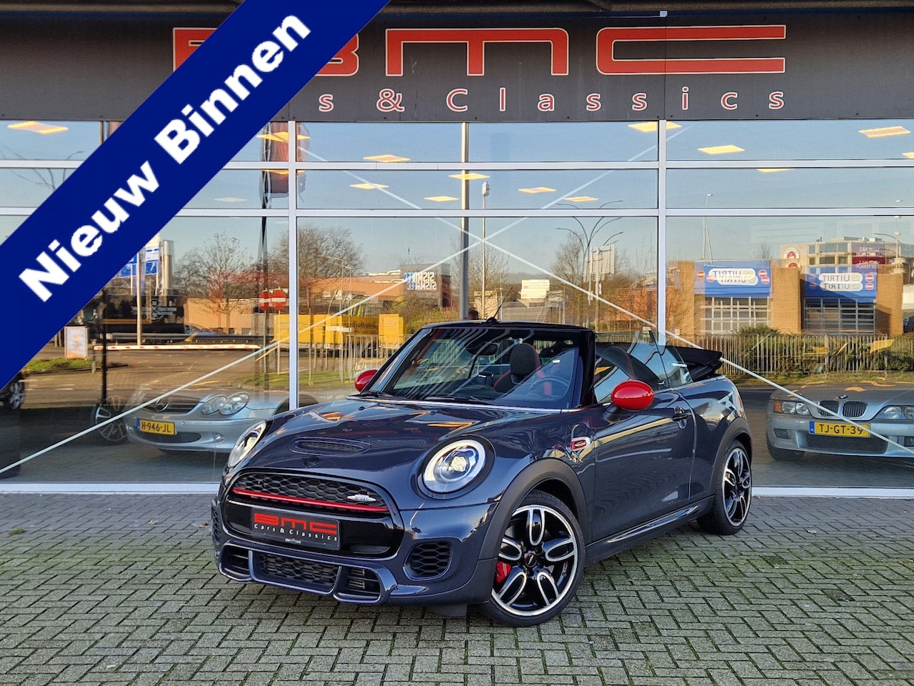 MINI Cabrio - Mini 2.0 John Cooper Works Navi Camera Keyless Unionjack - AutoWereld.nl