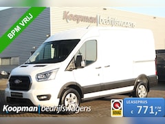 Ford Transit - 350 2.0TDCI 165pk L2H2 Limited | Automaat | L+R Zijdeur | 360° Camera | Adap. Cruise | Car