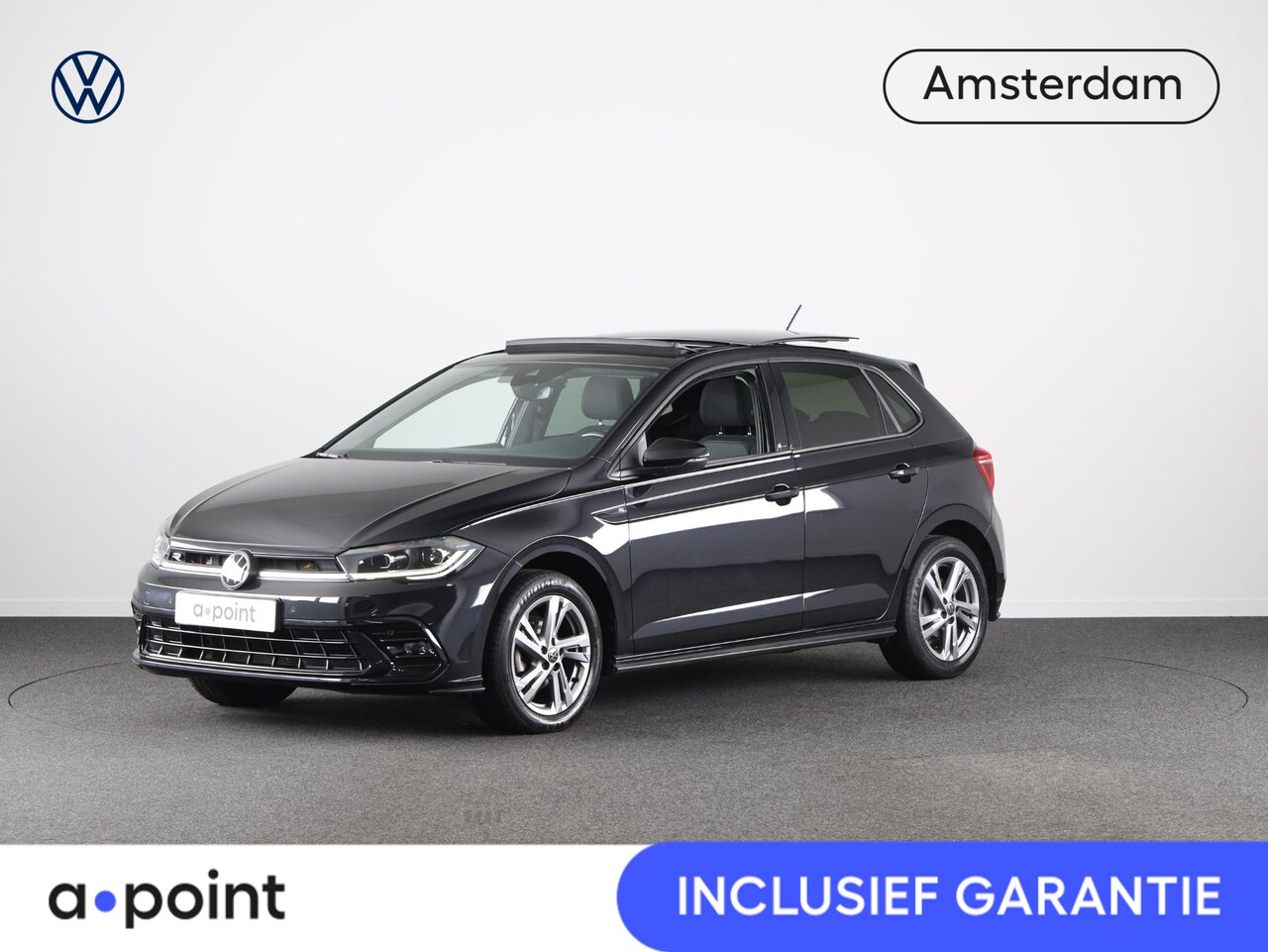 Volkswagen Polo - 1.0 TSI R-Line 95 pk Automaat (DSG) | Navigatie | Panoramadak | Parkeersensoren | Achterui - AutoWereld.nl