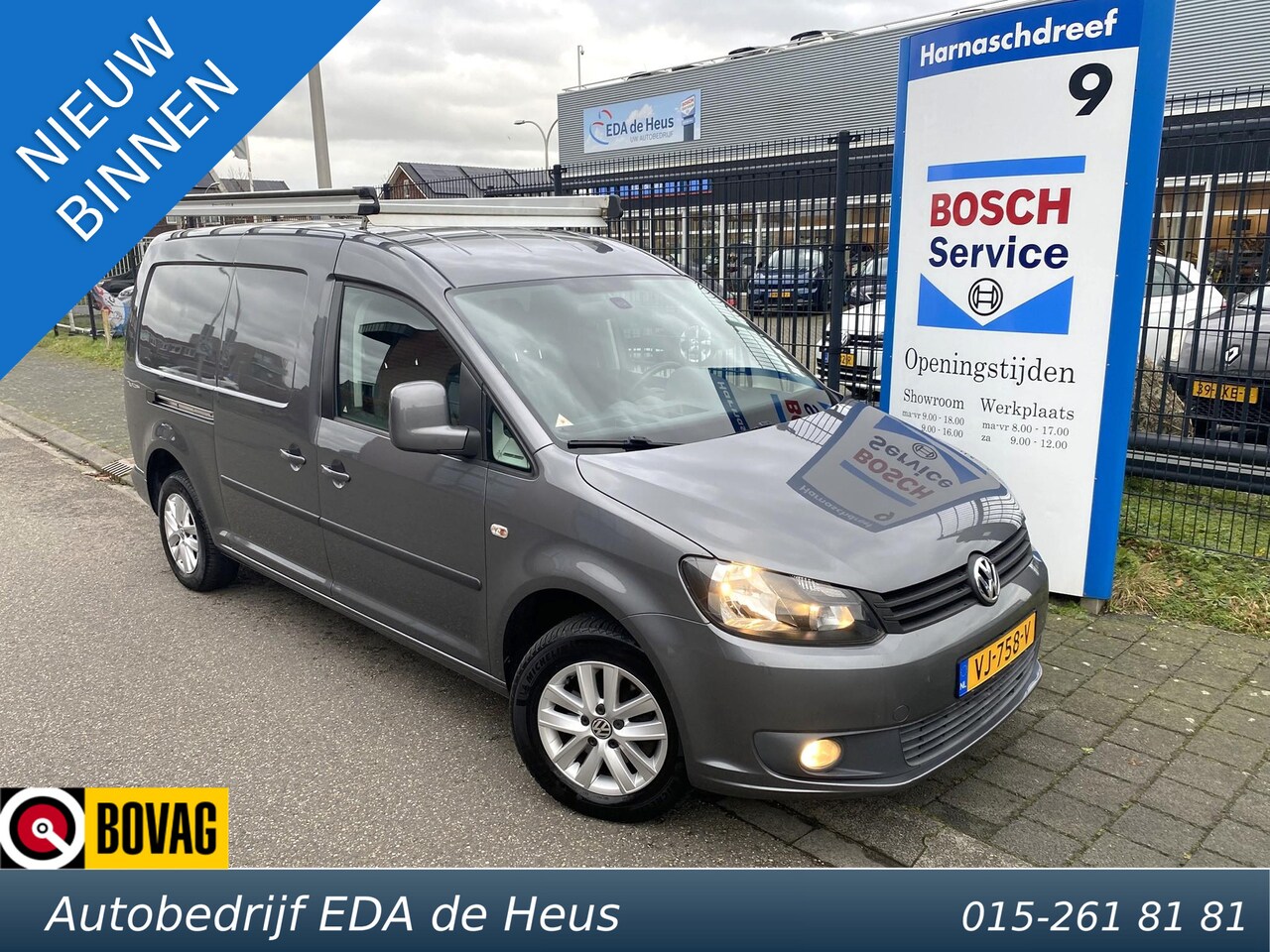 Volkswagen Caddy Maxi - L2H1 1.6 TDi DSG-automaat met o.a. imperiaal, laadruimte inrichting, cruise, airco, etc. - AutoWereld.nl