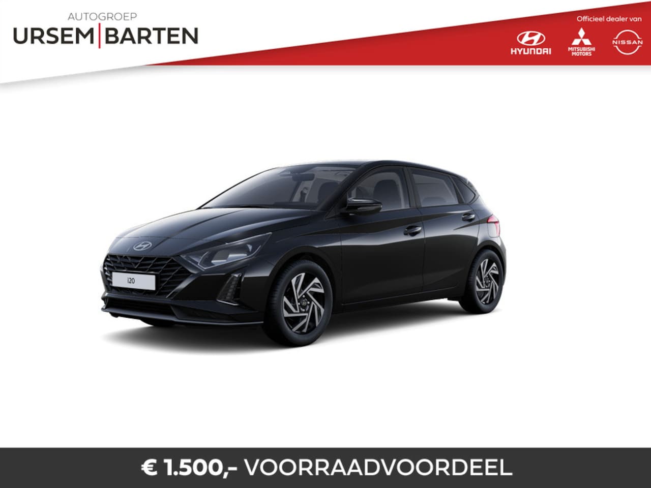 Hyundai i20 - 1.0 T-GDI Comfort Phantom Black Mica - AutoWereld.nl