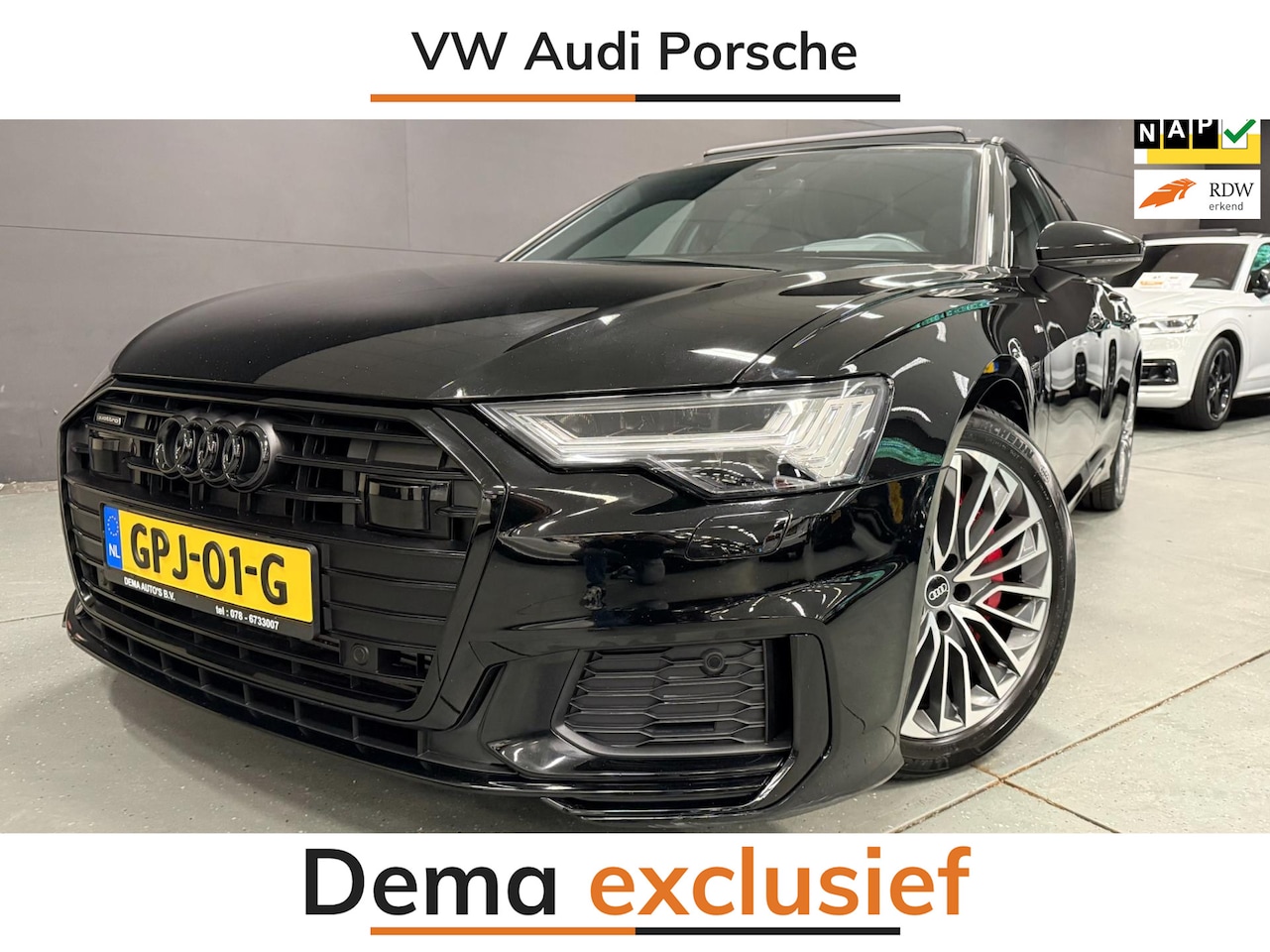 Audi A6 Avant - 55 TFSI e quattro Competition BLACK-LINE PANO/DAB/CARPLAY/H-UP/B&O/// - AutoWereld.nl