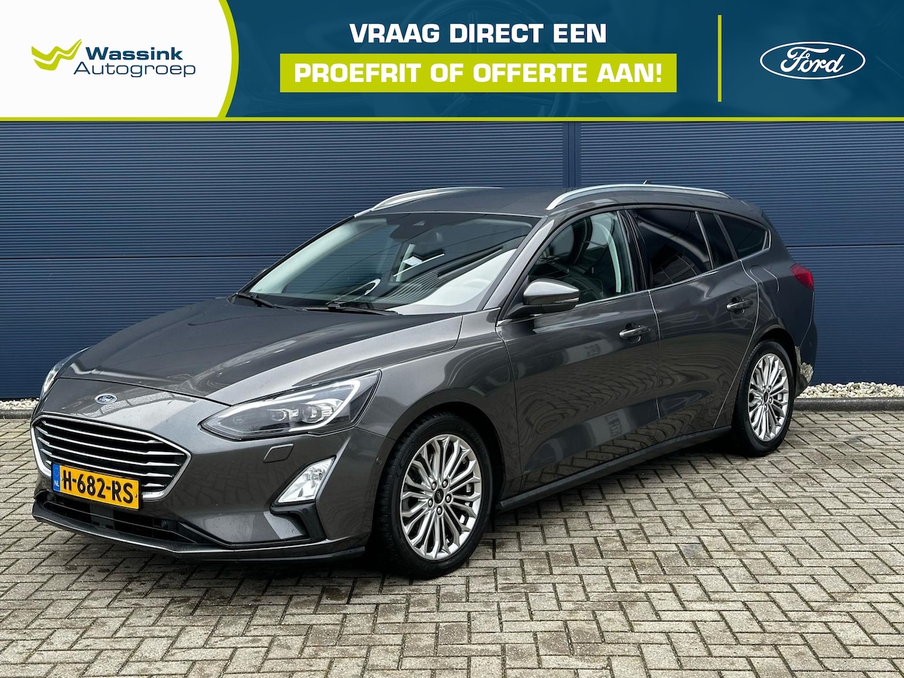 Ford Focus Wagon - 1.0 EcoBoost 125pk AUTOMAAT Titanium Business Led Koplampen | 17 inch velgen | Trekhaak | - AutoWereld.nl